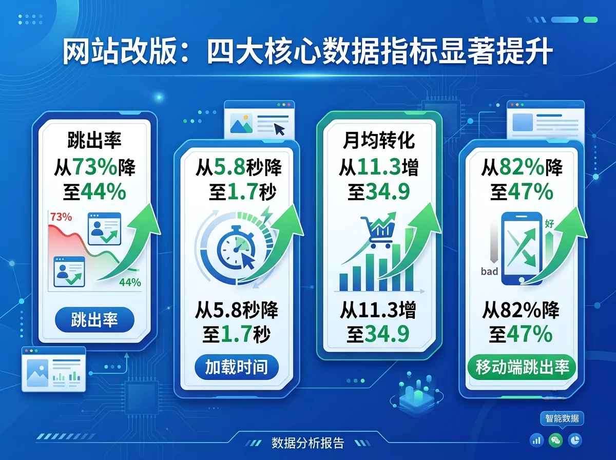 网站改版前后数据对比 转化率提升209%.webp